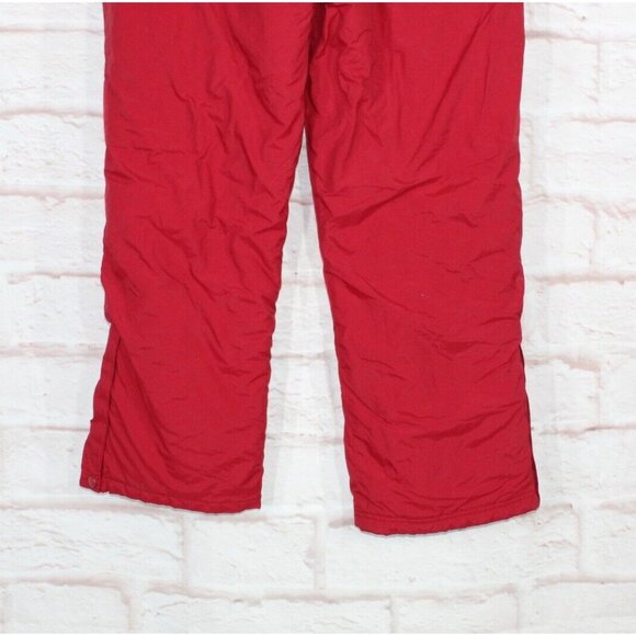 LL Bean Red Nylon Polyester Lined Insulated Pants Size 18 - Picture 6 of 10